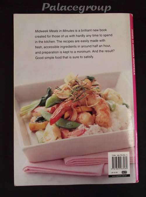 Meals In Minutes Midweek - Women`s Weekly Cookbooks, 120 Pg, +82 Recipes, Paper Back, A4