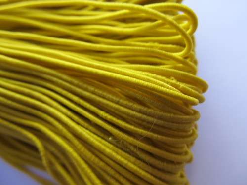 Stringing Material, Elastic, Yellow, 3 Meter, 1pc