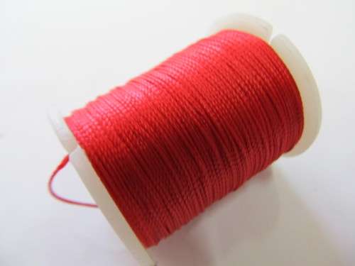Stringing Material, Jewellery Line, Red, 0,04mm, ±20 Meter / 1 pc