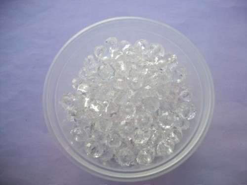 Beading and Jewellery Making, Acrylic Beads, Rondelle, Clear, 5mm x 8mm, ±30pc