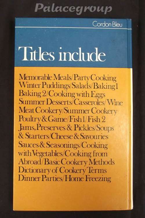Home Freezing, Cordon Bleu, 143 Pg, +115 Recipes, Hard Back, A5