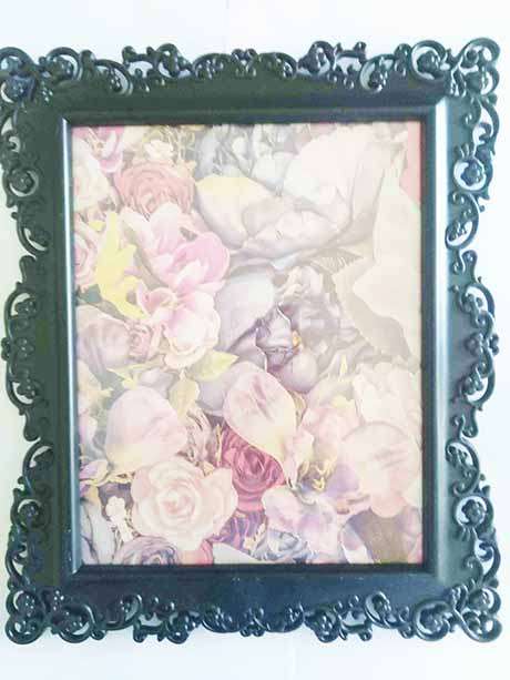 Photo Frame, Black With Glass, Synthetic Material, Inside 23cm x 18cm, Outer 31cm x 26cm, 1pc