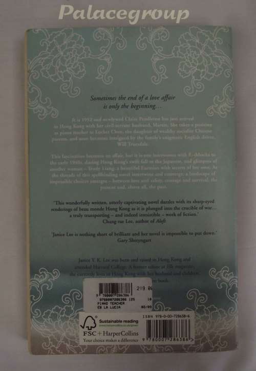 The Piano Teacher, Janice YK Lee, 334 Pg, Paper Back, +A5