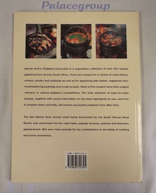 Potjiekos Favourites, Sannie Smit, +150 Recipes, 96pg, Paperback, A4+, Colour Photo`s