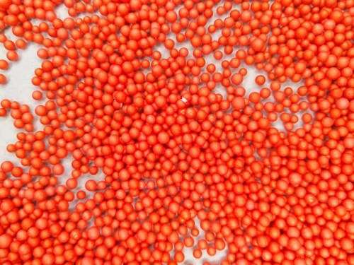 Polistyrene Balls, ±3mm, 1 Packet - Size 80mm x 50mm, Red