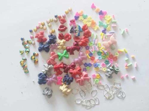 3D Nail Art, Mixed Designs, ±10pc