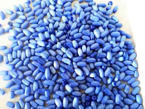 Cat`s Eye Beads, Oval, Shades Of Dark Blue, ±8mm x 4mm, ±12pc