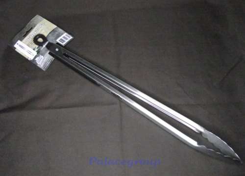 KETLA Braai, 16` Braai Tongs, 0.6mm Stainless Steel, Soft Grip Handles, 180g