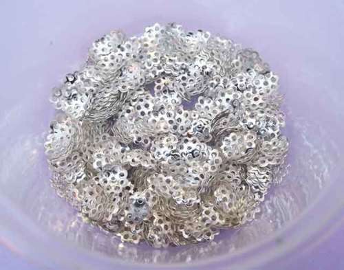 Findings, Bead Caps, Metal, Silver Colour, 6mm, ±50pc