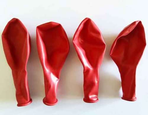 Balloons, 4pc, Red, Not Blown Up