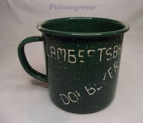 Vintage - Collectable, Green Enamel Mug (Lambertsbaai Dop Beker) 500ml, 1pc