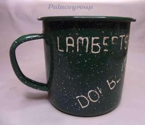 Vintage - Collectable, Green Enamel Mug (Lambertsbaai Dop Beker) 500ml, 1pc