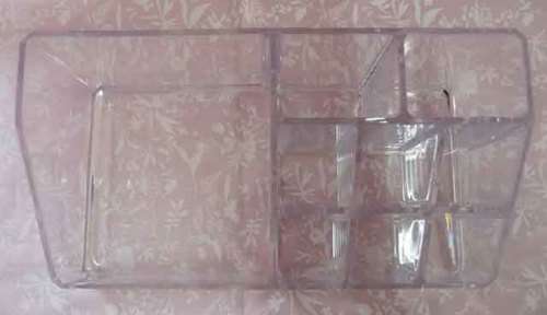 Make-up Holder, Perspex, Clear, 9 Compartments, 170mm x 90mm, 1pc