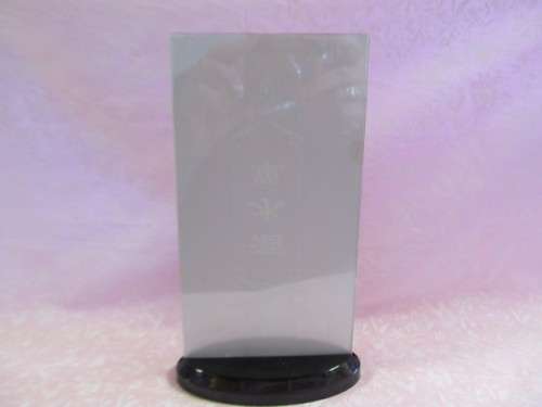 Menu Stand, Acrylic, 21cm x 11cm, Pink, 1pc