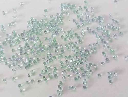 Rhinestones, Pointed, Green, Mixed Sizes, ±50pc