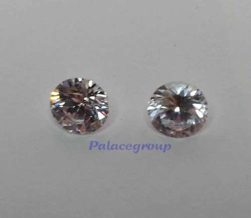 2 x Round Shaped Briliant Diamond Simulate, 7mm, 2.4ct, See Photo`s For More Info