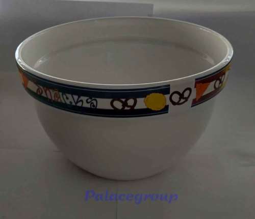 Vintage Mixing / Snack Bowl, Regent, White Colour With Snack Band On Outside Top, See Photo`s