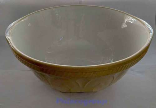 TG Green`s Gripstand Mixing Bowl 13¼" Biscuit Colour On The Outside - Cream Inside, See Photo`s