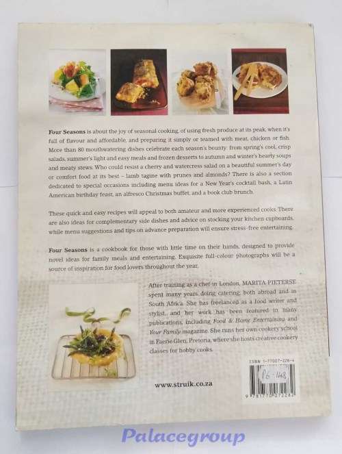 Four Seasons, Cooking Through The Year In South Africa, Marita Pieterse, Full Colour, 128 Pg, +80 Re