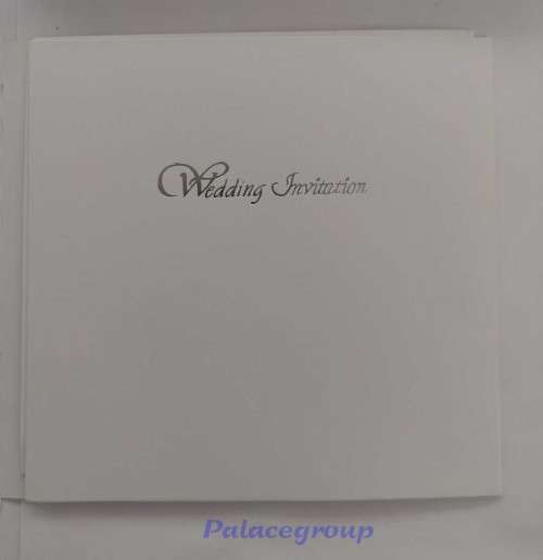 10 x Wedding Invitations In Silver Words With Envelopes And Folded Blank Page, See Photos Below