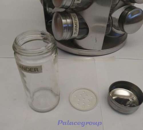 Rotating Spice Rack, Store 16 Spice Bottles, See Photo`s For More Info