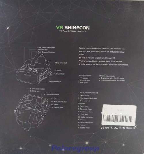 Virtual Reality Headset,VR SHINECON VR GO74, See Photo`s For More Info