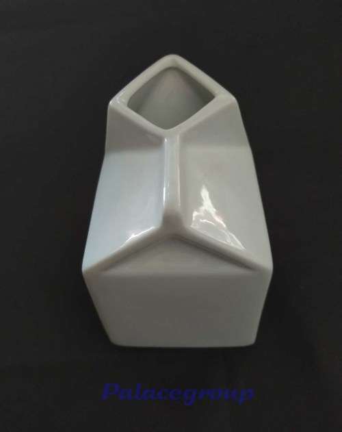 Milk Jug, White, Glass, Square, 300ml, 70mm x 70mm x 110mm, Not Been Used, See Photo`s