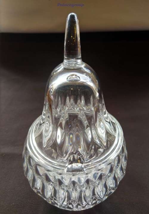 Cut Glass Sugar Bowl With Lid, Pear Shaped, 150mm x 85mm, See Photo`s and Discription Below