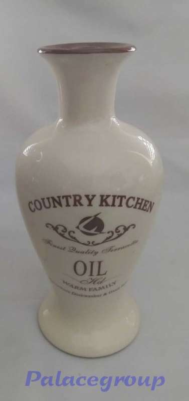 Country Kitchen Oil and Vinegar Jar, Warm Family, 400ml, 190mm x 90mm, See Photo`s Below