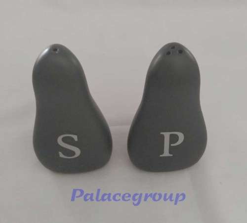 Salt And Pepper Shakers, Ceramic, Black, 110mm x 60mm, See Photo`s