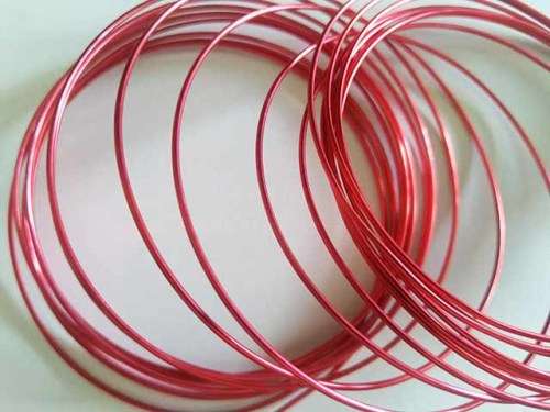 Stringing Material, Wire, Candy Apple Red, Soft Wire, 1.4mm Thickness, 1 Meter / 1 pc