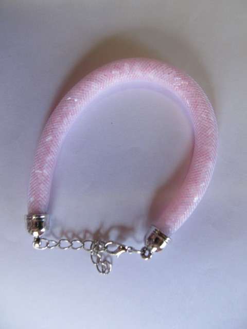 Cheri Bracelet, Tube, Pink, 20cm With 5cm Extender