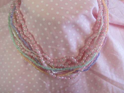 Cheri Necklace, Happy Colours Seedbeads, 40cm And 8cm Extender