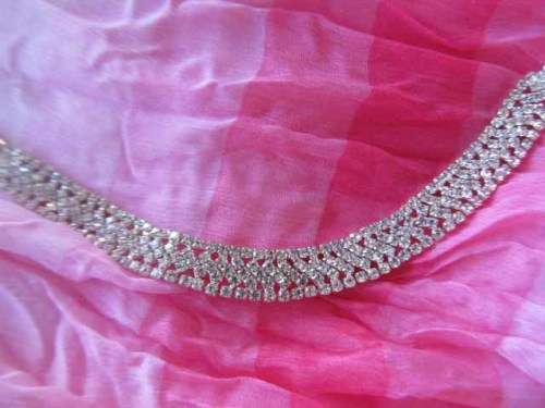 Evelia Bracelet, Clear Rhinestones, Silver, 19cm, 1pc