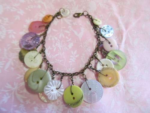 Mistique Bracelet, Summer Colour Buttons, Bronze, 21cm, 1pc