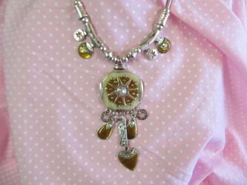 Mistique Necklace,  Shades Of Winter Enamel, Nickel, 40cm With 5cm Extender