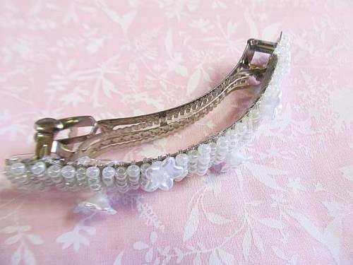 Mistique Other, Hair Clip, White, 90mm, 1pc