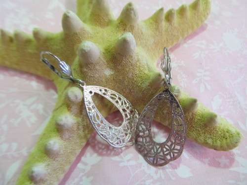 Pliana Earrings, Nickel, 50mm, 1 Pair