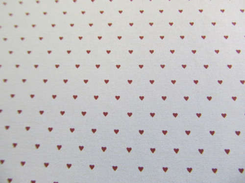 Scapbook Printed Paper, Printed 15cm x 15cm, Heart Design, White And Red, 1pc