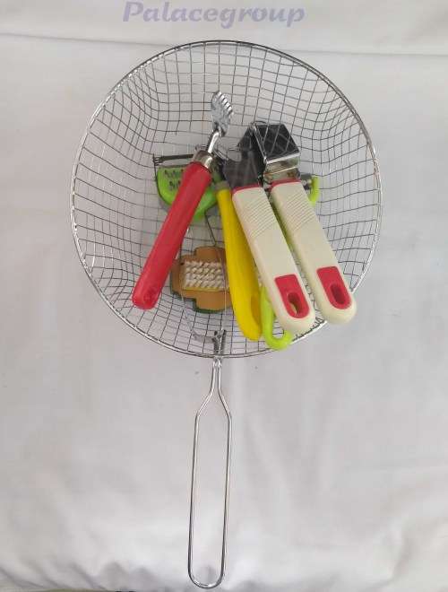 6pc Mixed Kitchen Utensils with Frying Basket