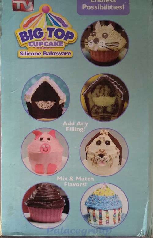 Big Top Cupcake Silicone Bakeware, The Ultimate Party Activity, Bake Gaint Cupcakes, 25X Bigger.....