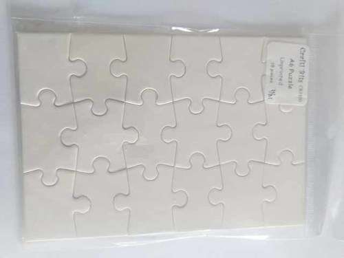 Unprinted Puzzle, A6, Size 14cm x 10cm, 18pc