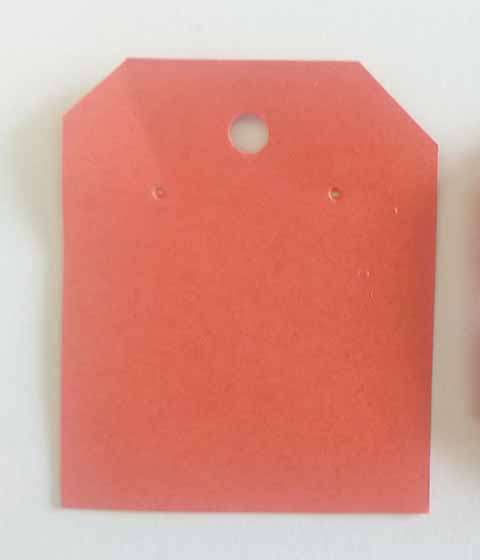 Earing Display Carton, Red, 45mm x 55mm, 5pc