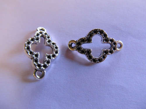 Bracelet Slider, Cross, Nickel, 22mm, 1pc