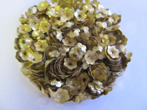 Findings, Beadcaps, Acrylic, Gold, 4mm, ±500pc