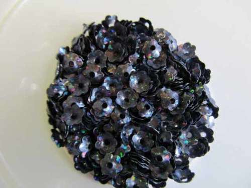 Findings, Beadcaps, Acrylic, Navy, 6mm, ±300pc