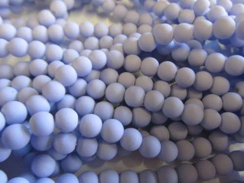 Glass Beads, Round, Lilac Matt, 8mm, ±52pc