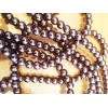 Glass Pearls, Shiny Brown, 8mm, ±50pc