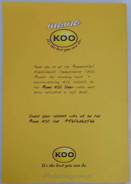 KOO - It`s The Best You Can Do, Tates Like Home Recipe Collection, 40 Recipes, Hardback, Pg 64, A4