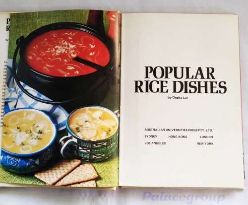 Popular Rice Dishes, Full Colour Photo`s, 1973, 125 Recipes, 112 Pages, Hardcover, A4